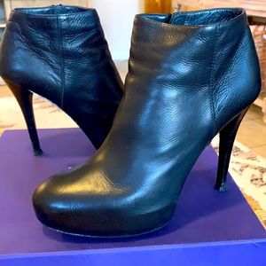 Stuart Weitzman leather booties.